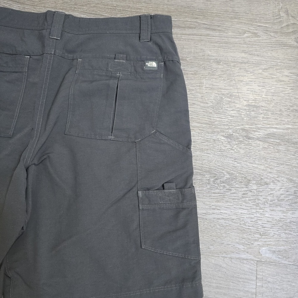 The North Face Nylon Performance Cargo Utility Shorts 10" Hiking Gray Blu Men 36 - Picture 12 of 16